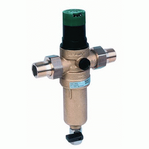 Магистральный фильтр Honeywell FK06AAM(1/2) c клапаном понижения давления для очистки горячей воды